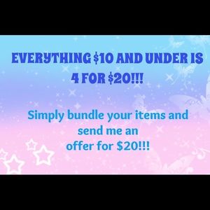 ⭐️All Items $10 & Under are 4 for $20!⭐️